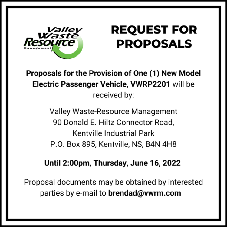 Request for Proposal Electric Vehicle Valley WasteResource Management