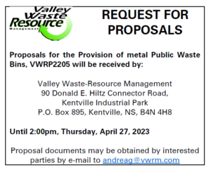 Request for Proposal – Public Waste Bins - Valley Waste-Resource Management